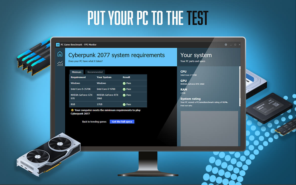 FPS Monitor - Ingame overlay tool which gives valuable system information  and reports when hardware works close to critical state